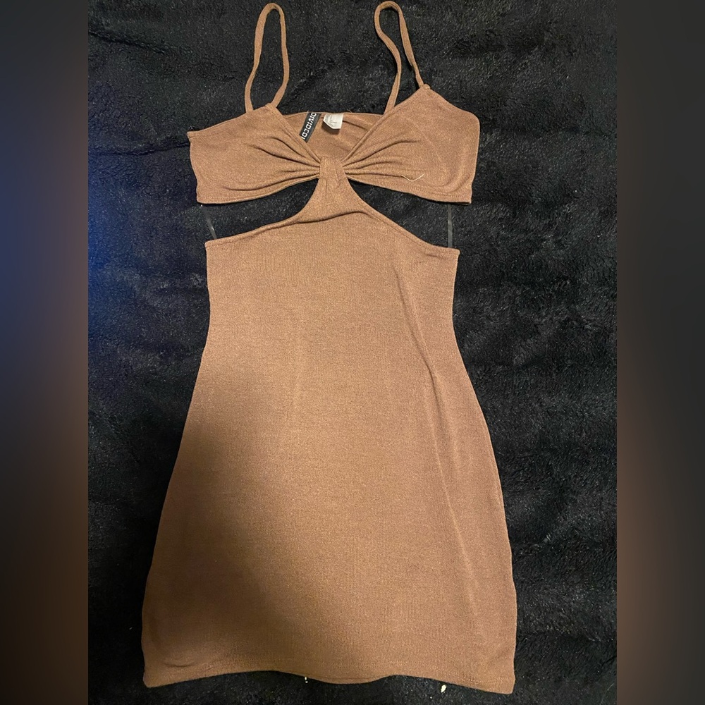 H&M Brown Backless Dress